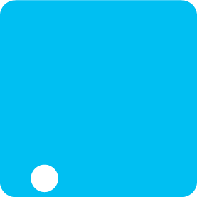 Light blue square background